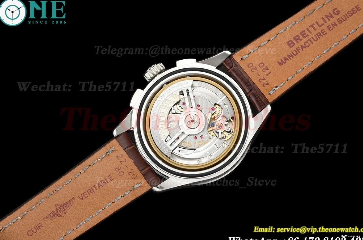 Brown Chronograph Mod B01 Premier SS LE A7750 V2 42mm Reddish Dial BLSF 0330